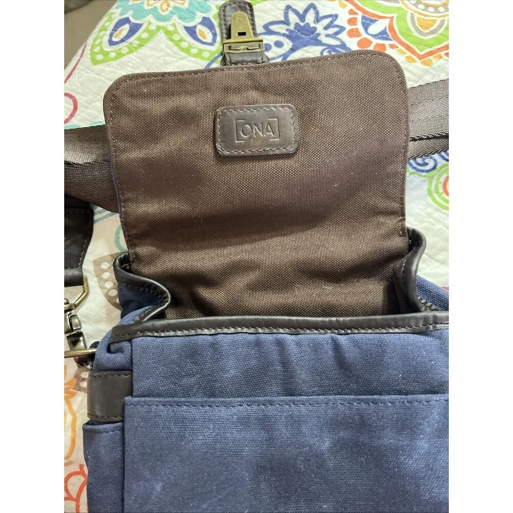 ONA Bond Street Camera Bag Oxford Blue, Wax Canvas